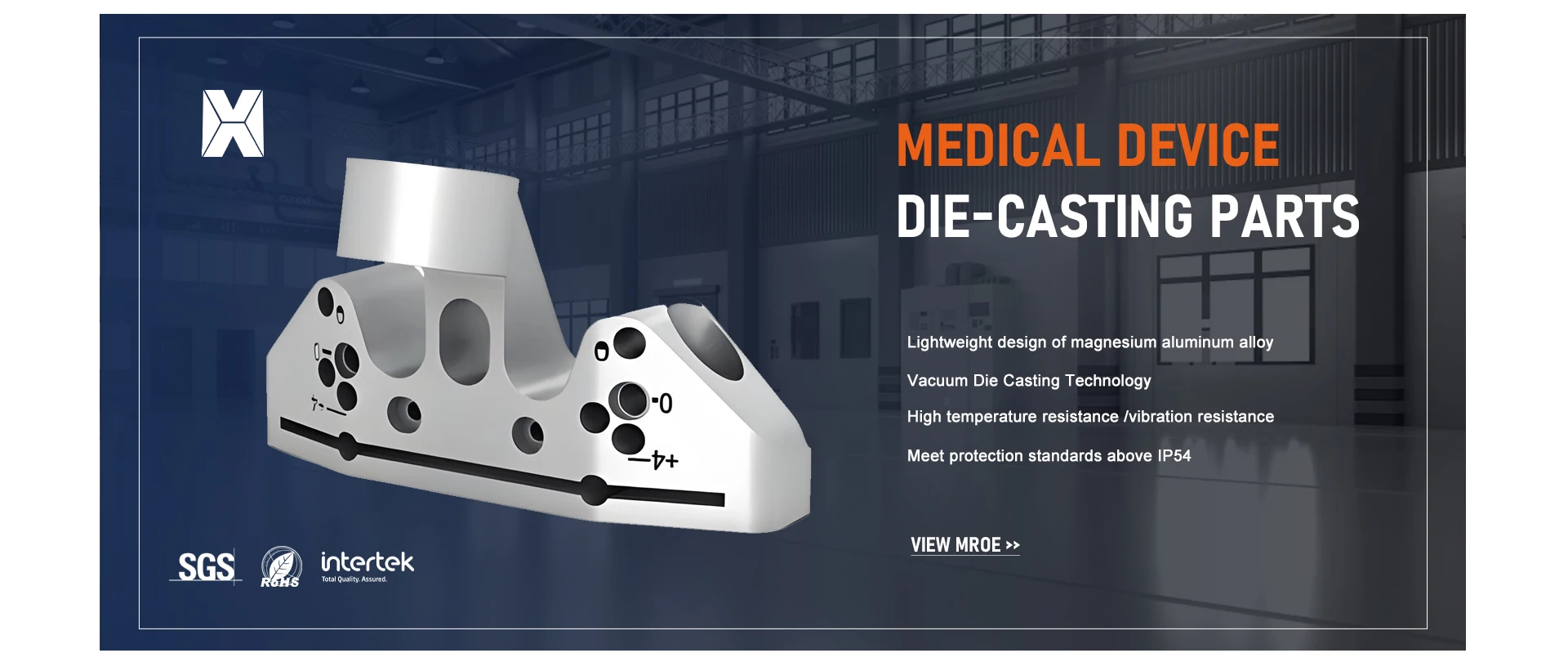 Die casting parts for medical devices surgical instrument diagnostic equipment portable device parts